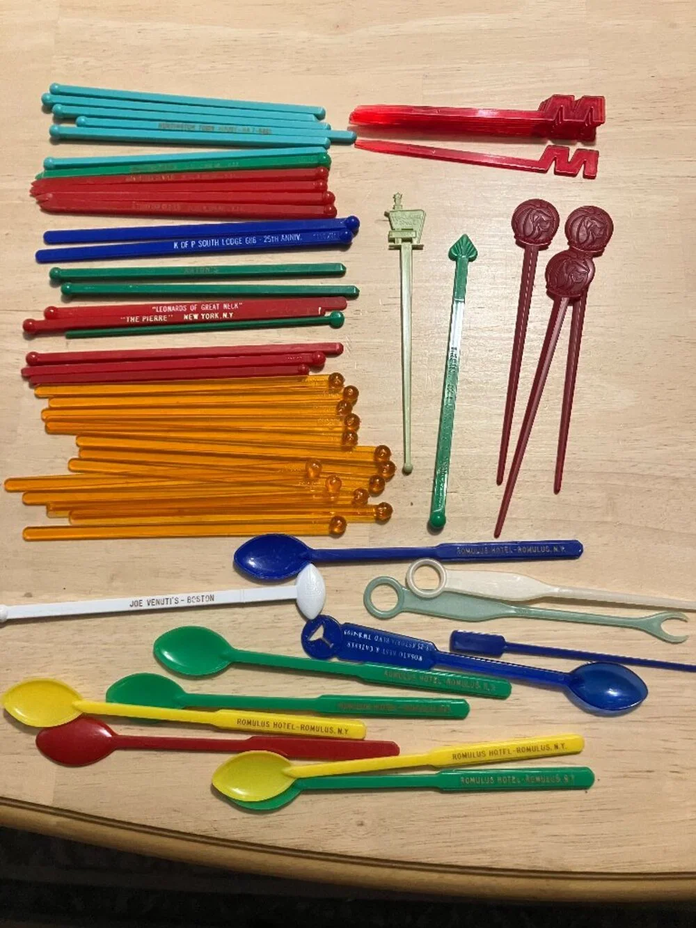 58 Vintage Swizzle Sticks - New York